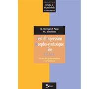 Test d'expression morpho-syntaxique fine T.E.M.F. 2011 - BEATRICE BERNAERT-PAUL - Solal Eds - Coffret - Livre