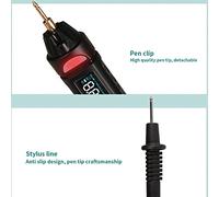 Test électrique multimètre numérique Pen Profession RMS Vrai RMS Tension de Tension Résistance Diode Continuity Tester avec Une Lampe de Poche LED de Fermeture Automatique pour (ET118)