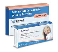 Test Ferritine - Autotest du Fer à Domicile | Détecte le Taux de Fer dans le Sang | Résultat Rapide et Fiable | Test CE pour Carence en Fer - Usage Domestique