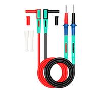 Test Leads - Pure Copper Core 122 cm Silicone Handle Test | Heat Resistant Precision Heavy Duty Voltage Testeur | Universal Multimeter Pins for Electrical Automotive HVAC Circuit Repair Maintenance