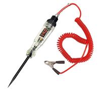 Test Light Automotive 5-120V DC Test Light avec affichage de tension et polarité Indiquez un testeur de fusible automatique avec un clip et stylo sonde pour divers véhicules automobiles