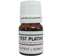TEST METAUX - Réactif au PLATINE - Flacon prêt à l'emploi - Notice Offerte - Matériel professionnel pour expertises