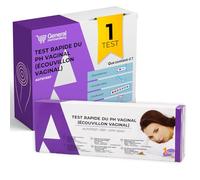 Test pH Vaginal 1 Pièce - Autotest Rapide Flore Vaginale - Résultat en Quelques Secondes - Kit Complet avec Écouvillon et Échelle Colorimétrique