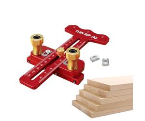 Test pour bandes fines : accessoire de scie à table robuste, coupe précise pour l'atelier du bois | longitudinale répétée, orientation de bord de sécurité pour plaques de menuiserie, paie