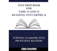 Test Prep Book for TABE 13 and 14 Reading Test Level A