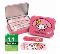 [ Test SEHR GUT, Note 1.1 *] Hello Kitty Pansements pour enfants - Boîte métallique - 24 Pansements - Design mignon - Boîte de rangement pour pansements d'enfants