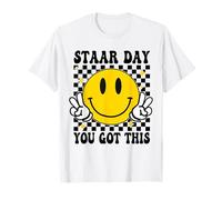 Test Staar Day You Got This Teacher Retro Groovy Test Day T-Shirt