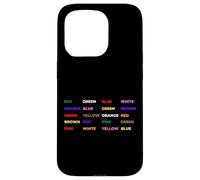 Test Stroop - Psychologie, Neuroscience Geek, Nerd, Cerveau Coque pour iPhone 15 Pro