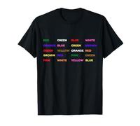 Test Stroop - Psychologie, Neuroscience Geek, Nerd, Cerveau T-Shirt