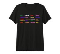 Test Stroop - Psychologie, Neuroscience Geek, Nerd, Cerveau T-Shirt Haut de Gamme
