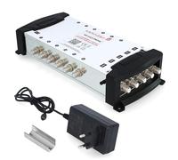 [ Test très bien *] Commutateur multiple ZEHNDER 5/12 pour LNB Quattro & Quad LNB, commutateur multiple pour 1 satellite & 12 participants (TV, récepteur satellite), répartiteur satellite numérique