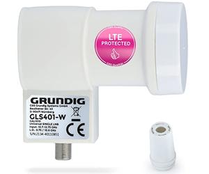 [Test très bien*] GSS Single LNB blanc avec filtre LTE pour antenne satellite numérique - pour 1 participant, récepteur & TV - 1 compartiment - satellite, satellite, Full HD, 4K, protection contre les