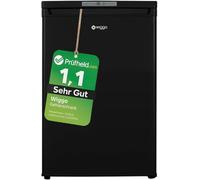 [ Test très bien, Note 1.1 * ] Congélateur WIGGO noir 92 litres avec écran et 4 tiroirs, congélateur avec zone de congélation inverse, congélateur autonome