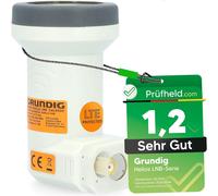 [ Test très bien,note 1.2 *] Helios Single LNB avec blindage LTE et protection solaire UV,1 compartiment HD,4 K LMB pour 1 participant,(TV TV,récepteur satellite) LNC pour antenne parabolique