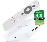 [ Test très bien, Note 1.3 *] ZEHNDER KP-1, KICKPI IPTV Box, 4K UHD, Android 11, Streaming, Netflix, Prime Video, YouTube, Google Play, Dolby, WiFi WiFi 2.4G/5G, Bluetooth FB, 32GB Flash, KP1