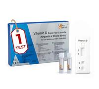 Test vitamine D sang capillaire - 1 test, autotest rapide au doigt | Certifié CE 0123 - Lancette et pipette incluses - Résultat en quelques minutes - Format cassette
