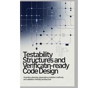 TESTABILITY STRUCTURES AND VERIFICATION-READY CODE DESIGN: Assertion planning, dependency isolation methods, and validation-friendly architecture