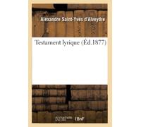 Testament lyrique (Éd.1877)