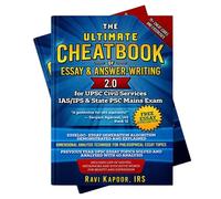 TESTBOOK The Ultimate Cheatbook 2.0 for UPSC Civil Service | Prelims & Mains Exam Preparation | IAS, IPS, IES, CSE, CAPF, UPSC & State PSC | Essay & Answer Writing book | by IRS Ravi Kapoor