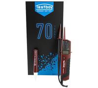 Testboy Profi III DUO Jubi Box avec Testboy 10 gratuit (fonction de voltmètre précise et niveau de sécurité élevé - CAT IV 1000 V, test de champ tournant bipolaire, recherche de phase unipolaire)
