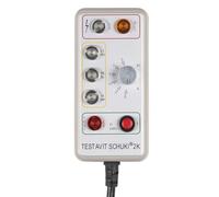 Testboy TVS 2K Appareil de contrôle pour prise de courant avec test différentiel Gris