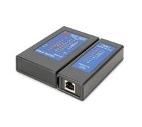Digitus Testeur de câbles réseau DN-14001-2 – LED, Cat.5e–Cat.6A, RJ45/RJ12/RJ11, Auto-Scan PoE