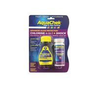 Bandelettes d'analyse piscine Aquachek Chlorine 4 en 1 + Shock AquaChek - 50 chlore et 10 shock