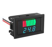 Testeur Batterie, Tension de Capacité de Batterie 2 en 1 12V, 24V, 36V, 48V, 60V, 72V LED Testeur de Capacité de Batterie Numérique pour Voiturette de golf, Voiture, Camping-car - Affichage Bleu