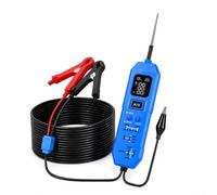Testeur Circuit Auto 2-en-1 pour affichage Numérique 12-24V Testeur(Blue) | Double fonction test circuit, écran digital HD, compatible 12V 24V, pour idéal garages pros