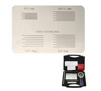 Testeur D’adhérence à Quadrillage 4 En 1, Testeur D’adhérence Cent Carreaux Avec Boîte De Rangement, Espacement De Coupe : 1mm, 1,5mm, 2mm, 3mm, Plaque à Quadrillage, Pour L’adhérence Entre B