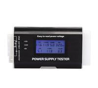 Testeur d’Alimentation pour Ordinateur avec écran LCD, testeur d’Alimentation ATX pour connecteurs 20/24 Broches, SATA, P4, P6, P8 et PCI-E, Outil de Diagnostic de Tension en