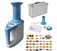 Testeur D’humidité Portable 35 Grains, Analyseur D’humidité Numérique Des Grains, Écran Tactile Intelligent, Pesage Automatique, Compensation De Température, Double Alimentation AC Et DC Pour Les Agri