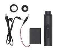 Testeur d’œufs à lumière, testeur de candélation d’œufs LED rechargeable par USB avec une lumière vive et froide et 2 embouts en caoutchouc souple pour le suivi du développement de