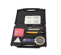 Testeur d'adhérence de cent grilles de plaques à hachures croisées 4 en 1, règle de coupe croisée SISI