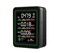 Testeur d'air intérieur professionnel CO2 TVOC HCHO Testeur multifonction pour l'environnement Détecteurs de dioxyde de carbone facile à transporter