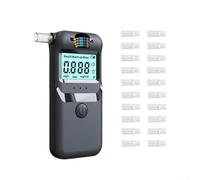 Testeur d'alcool électronique professionnel avec affichage numérique et 20 embouts buccaux réutilisables pour une lecture précise de la teneur en alcool dans le sang