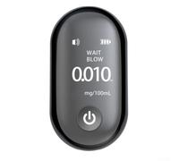 Testeur d'alcool numérique sans contact avec capteur d'haleine, écran LCD, alarme sonore pour conduite en état d'ébriété et batterie au lithium rechargeable par USB pour une utilisation portable