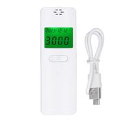 Testeur d'alcool souffle d'alcool Tester Portable Breath Tester Affichage numérique haute précision Capteur semi-conducteur MEMS avec récipient de purification pour la voiture à