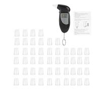 Testeur d'alcool, Testeur d'alcool, Qiilu Alcootests, Éthylotest pour tester l'alcool, testeur de souffle d'alcool à écran LCD numérique analyseur de respiration porte-clés Portable(50pcs)