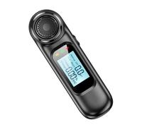 Testeur d'alcoolémie de haute précision, analyseur d'haleine, Rechargeable par USB, sans Contact avec écran LED numérique - Noir