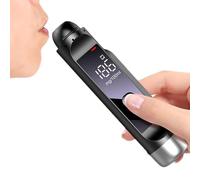 Testeur d'alcools d'alcool, testeur d'alcool | Analyseur d'haleine d'alcool portable USB rechargeable | Détecteur de respiration précis avec sons et alarme lumineuse pour un usage professionnel et per