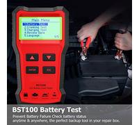 Testeur de batterie 12V pour voiture, testeur accu avec grand écran LCD, analyse fiable de la batterie et système de démarrage - facile à utiliser, précis, pour diagnostic et