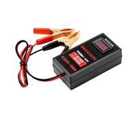 Testeur de batterie Compact 6 V à 120 V avec affichage numérique pour motos et voitures Guide testeur de batterie acide