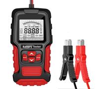 Testeur de batterie de voiture, 12 V 24 V, écran LCD, SOC CCA Outil de mesure de résistance interne pour voitures, camions, motos (rouge TK-200)
