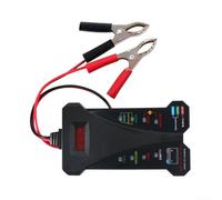 Testeur de batterie de voiture 12 V avec voltmètre numérique et test de charge pour systèmes de batterie et alternateur, avec affichage d'état LED, protection contre le crochet inversé et sécurité