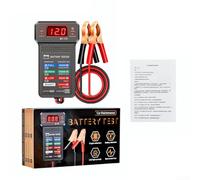 Testeur de batterie de voiture numérique 12 V avec écran LCD et protection contre l'inversion de polarité pour test de santé de batterie et système de charge