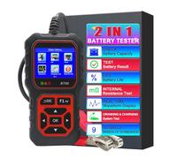 Testeur de batterie de voiture professionnel 12V 24V avec écran couleur HD de 3,2 pouces 100-3000 CCA outil de testeur de charge de batterie de voiture moto SUV analyseur numérique précis testeur
