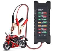 Testeur de batterie de voiture, Testeur de charge de batterie de voiture | Outil de diagnostic pour batteries automobiles 12V/24V et alternateur,Testeur de batterie alternateur pour voiture, moto