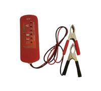 Testeur de batterie et d'alternateur - HTC EQUIPEMENT - 12V - 6 led indicateurs - Pince batterie - Câble de 60 cm