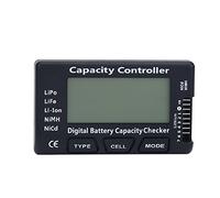 Testeur de Batterie Numérique - Contrôleur de Tension LCD, Indicateur Numérique de Capacité, Détecteur de Tension, pour LiPo Life Li-ion NiMH, Piles de Modèle Avion